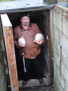 Marc aan een van zijn bunkers